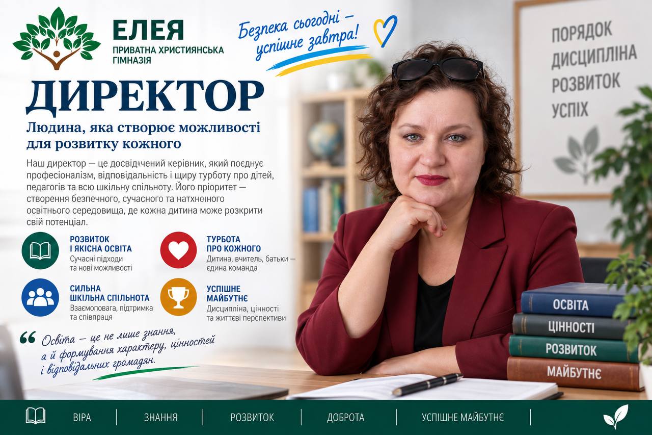 Директор гімназії «Елея»